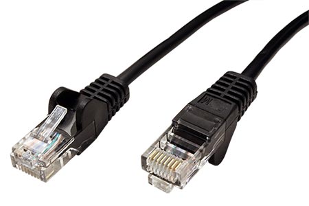 UTP patchkabel kat. 5e, 30m, černý