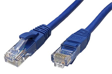 UTP patchkabel kat. 6, 0,5m, modrý
