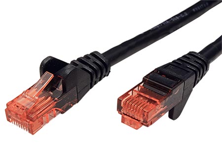 UTP patchkabel kat. 6, 20m, černý