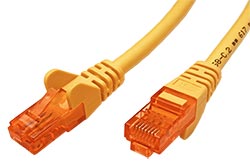 UTP patchkabel kat. 6, 25m, žlutý
