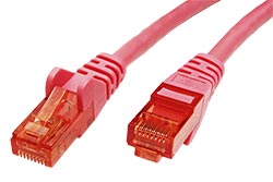 UTP patchkabel kat. 6, 5m, růžový