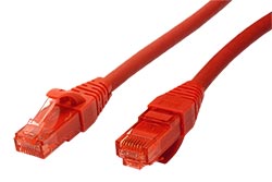UTP patchkabel kat. 6, Component Level, LSOH, 15m, červený