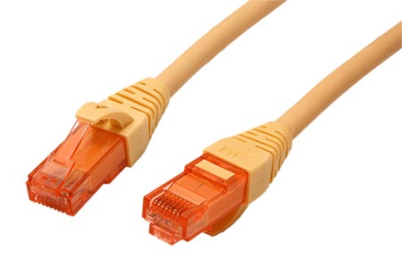 UTP patchkabel kat. 6, Component Level, LSOH, 2m, žlutý