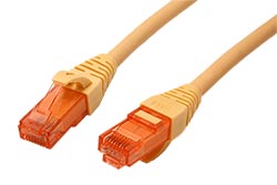 UTP patchkabel kat. 6, Component Level, LSOH, 2m, žlutý