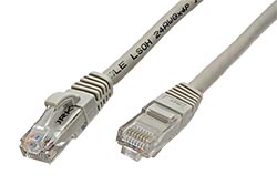 UTP patchkabel kat. 6, LSOH, 3m, šedý