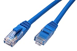 UTP patchkabel kat. 6, LSOH, 7m, modrý