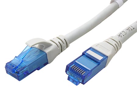 UTP patchkabel kat. 6a, 0,15m, LSOH, šedý