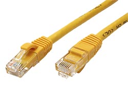 UTP patchkabel kat. 6a, 0,5m, žlutý