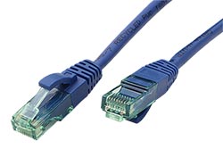 UTP patchkabel kat. 6a, 10m, modrý
