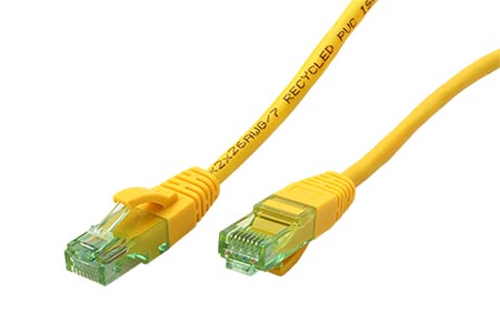 UTP patchkabel kat. 6a, 15m, žlutý