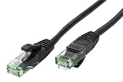 UTP patchkabel kat. 6a, 1m, černý