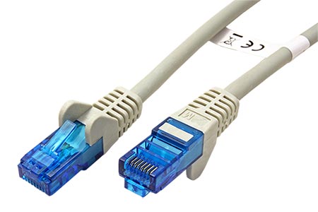 UTP patchkabel kat. 6a, 2m, LSOH, šedý