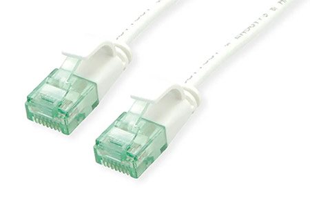 UTP patchkabel kat. 6a, tenký, 3m, bílý
