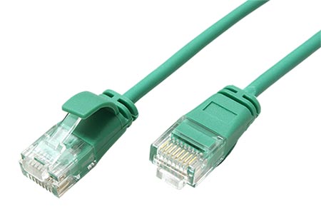 UTP patchkabel kat. 6a, tenký, LSOH, 3m, zelený