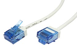 UTP patchkabel kat. 6a, ultraflex, tenký, LSOH, 15m, šedý