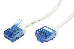 UTP patchkabel kat. 6a, ultraflex, tenký, LSOH, 2m, bílý