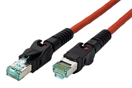 VarioBoot S/FTP patchkabel kat. 6a, červený, 2m