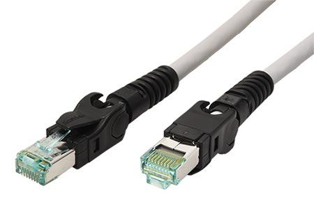 VarioBoot S/FTP patchkabel kat. 6a, šedý, 2m