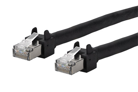 Venkovní S/UTP patchkabel kat. 5e, Flex500, 6kV, 10m, černý