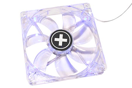 Ventilátor 120x120x25mm, transparentní, modré LED, DMI, série Performance C (XF044 | XPF120.TBL)