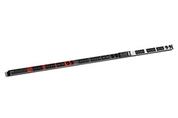 Vertikální napájecí panel BN ESSENTIAL, 24x C13, 6x C19, 6x zásuvka DE, měření /fáze, 3m, IEC 60309 3x 16A (BM0024225)