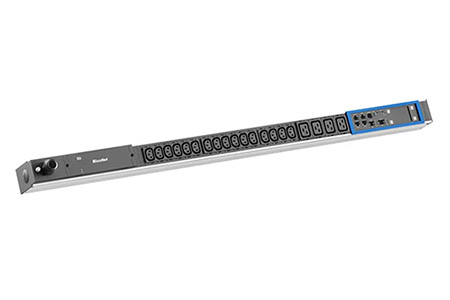 Vertikální napájecí panel BN PRO M, 16x C13, 4x C19, měření /fáze, 3m,IEC 60309 16A (BM0015587)
