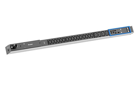 Vertikální napájecí panel BN PRO M, 16x C13, 4x C19, RCM, měření /fáze, 3m, IEC 60309 16A (BM0015588)