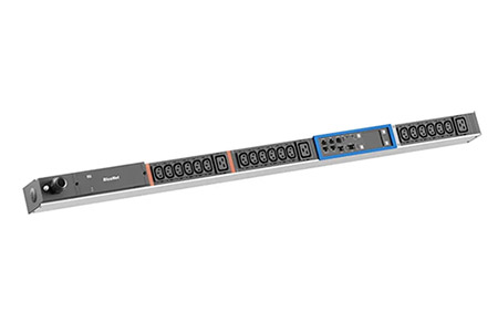 Vertikální napájecí panel BN PRO M, 18x C13, 3x C19, měření /fáze, 3m, IEC 60309 3x16A (BM0015599)