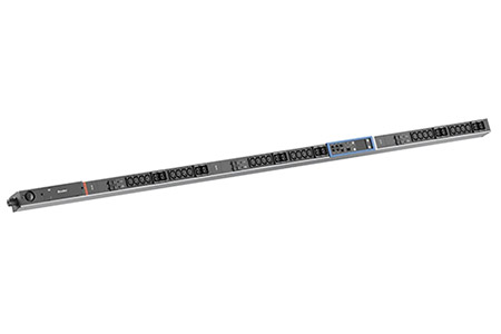 Vertikální napájecí panel BN PRO M+, 24x C13, 12x C13/19, RCM, měření, 6x jistič, 3m, IEC 60309 3x 32A (BM0024764)