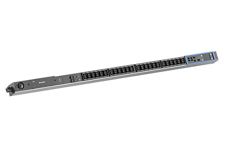 Vertikální napájecí panel BN PRO M+, 24x C13/19, RCM, měření, 2x jistič, 3m, IEC 60309 32A (BM0024757)