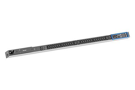 Vertikální napájecí panel BN PRO M, 24x C13, 4x C19, RCM, měření /fáze, 2x jistič, 3m, IEC 60309 32A (BM0015593)