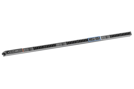Vertikální napájecí panel BN PRO M+, 36x C13/19, RCM, měření, 6x jistič, 3m, IEC 60309 3x 32A (BM0024763)