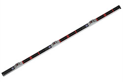 Vertikální napájecí panel BN0500, 24x C13, 6x C19, 3x lokální měření /fáze, 6x jistič, 3m, IEC 60309 3x 32A(800.2408)