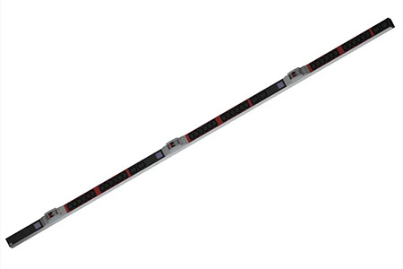 Vertikální napájecí panel BN0500, 36x C13, 6x C19, 3x lokální měření /fáze, 6x jistič, 3m, IEC 60309 3x 32A(800.2410)