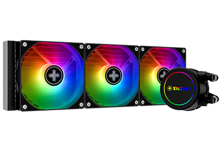 Vodní chlazení pro CPU Intel a AMD, 3x ventilátor, ARGB, 400W TDP (XC980 | LQ360.ARGB)