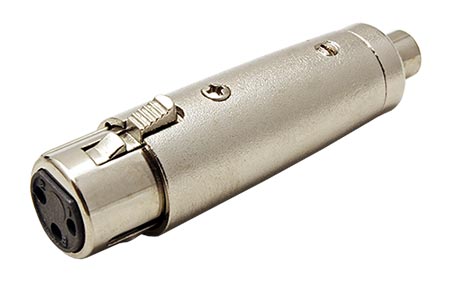 XLR redukce, XLR(F) - cinch(F)