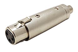 XLR redukce, XLR(F) - cinch(F)