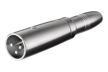 XLR redukce, XLR3(M) - jack 6,3(F)