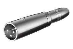 XLR redukce, XLR3(M) - jack 6,3(F)