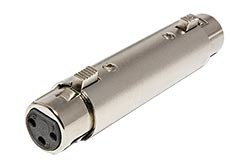 XLR spojka, XLR(F) - XLR(F)