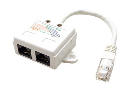 Y adaptér ISDN, rozdvojka RJ45 1M / 2xF, kabel