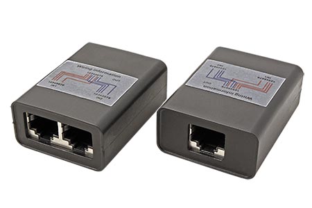 Y adaptér kat. 5e/6/6A, RJ45F - 2x RJ45F, STP, černý, 2ks
