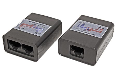 Y adaptér kat. 5e/6/6A, RJ45F - 2x RJ45F, UTP, černý, 2ks