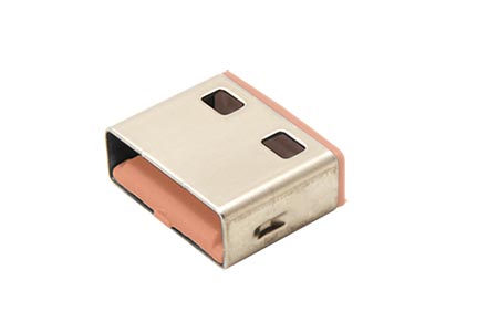 Záslepka pro USB A port, 10ks, oranžová