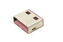 Záslepka pro USB A port, 10ks, růžová