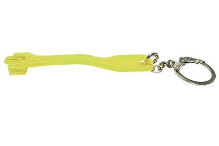 Záslepka RJ45, 10ks + klíč, žlutá