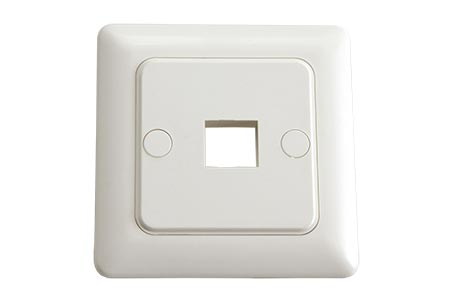 Zásuvka pod omítku pro 1x modul Keystone, bílá