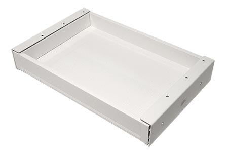 Zásuvka pod stůl, šířka 420mm, bílá