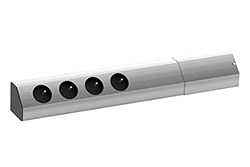 Zásuvková lišta CASIA, 4x zásuvka CZ (923.010)